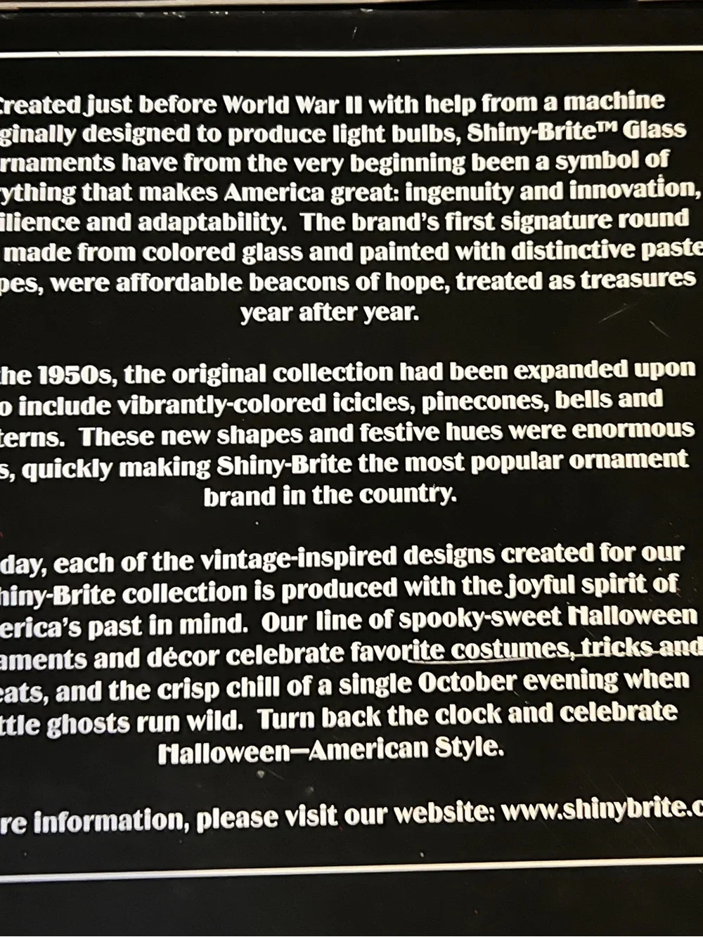 Christopher Radko Shiny Brite Halloween Glass Ornaments set of 12